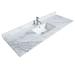 Wyndham Collection 60" Single Bathroom Vanity Top in w/ Sink Marble in White | 0.75 H x 60 W x 22 D in | Wayfair WCVVCA160STOPUNSCW