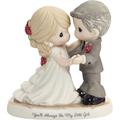 Precious Moments You'll Always Be My Little Girl Bisque Porcelain Figurine Porcelain in Brown/Gray | 5.31 H x 3.54 W x 5.2 D in | Wayfair 202006