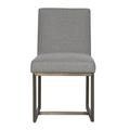 Universal Furniture Cooper Side Chair Upholstered/Fabric in Brown | 34 H x 20 W x 25 D in | Wayfair 643732
