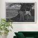 Alcott Hill® Stag Hound - Picture Frame Print on Canvas Canvas, Solid Wood in Black/Gray/Green | 18.5 H x 24.5 W x 1.5 D in | Wayfair