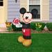 Gemmy Industries Mickey w/ Present Inflatable Polyester in Black/Red/Yellow | 42.13 H x 22.44 W x 25.98 D in | Wayfair G-47548