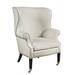 Wingback Chair - Lillian August Preston 34" Wide Linen Wingback Chair Polyester in Gray | 46 H x 34 W x 35 D in | Wayfair LA4046C_LIMESTONE GREY