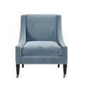 Armchair - Lillian August Dudley 32" Wide Polyester Armchair Fabric in Blue | 37 H x 32 W x 33 D in | Wayfair LA3105C_LIMESTONE BLUE