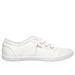 Skechers Women's BOBS B Cute Sneaker | Size 9.5 Wide | White | Textile/Metal | Vegan | Machine Washable