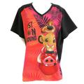 Disney Tops | Disney Lion King Top V Stretch Graphic Pockets L | Color: Black/Orange | Size: L