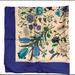 Gucci Accessories | 4x Host Pick! Gucci V. Accornero Flora Silk Scarf. | Color: Blue/White | Size: Os