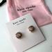Kate Spade Jewelry | Kate Spade Rose Gold Glitter Round Studs | Color: Gold | Size: Os