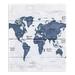 Breakwater Bay Polyester World Map Wood Planks Tapestry Polyester in Gray/White | 57 H x 57 W in | Wayfair EA36923F89184D93B5F3EFBDF488350B