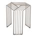 Everly Quinn Stainless Steel Accent Stool in Brown/Gray | 18.5 H x 15 W x 17 D in | Wayfair 32E603F1085443CA880AB89280849EEA