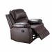 Red Barrel Studio® Dilsad 39" Wide Faux Leather Manual Ergonomic Recliner Faux Leather/Mildew Resistant/Fade Resistant/Stain Resistant/Water Resistant | Wayfair