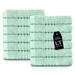 Lavish Touch 12 Piece Egyptian-Quality Cotton Washcloth Towel Set Terry Cloth in Green/Blue | Wayfair 2649