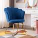 Papasan Chair - Mercer41 Focht 27.5" Wide Papasan Chair Wood/Velvet/Fabric in Blue | 33.5 H x 27.2 W x 26 D in | Wayfair