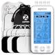AUVON 4 Outputs TENS Machine for Pain Relief, TENS EMS Muscle Stimulator with 24 Modes, 2" and 2"x4" TENS Electrodes Pads (White)