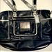 Coach Bags | Coach Poppy Black & Silver Leather Tote - Rare! | Color: Black/Silver | Size: Os