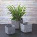 Latitude Run® Eziah 3-Piece Self-Watering Planter Box Set Resin/Plastic/Stone in Gray | 7.75 H x 7.75 W x 7 D in | Wayfair