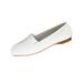 Blair Women's Classique® “Sophia” Comfort Slip-Ons - White - 8.5 - Medium
