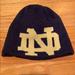 Adidas Accessories | Adidas Blue Notre Dame Beanie Hat | Color: Blue/Yellow | Size: Os