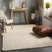 Pangnirtung 5' x 7'6" Cottage Natural Jute Solid Jute Cream Area Rug - Hauteloom