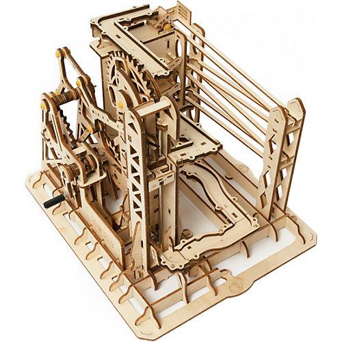 Marble Explorer - 3D-Holzpuzzle Kugelbahn-Bastelset, 260 Teile