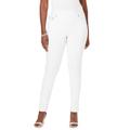 Plus Size Women's Comfort Waist Stretch Denim Skinny Jean by Jessica London in White (Size 14 W) Pull On Stretch Denim Leggings Jeggings