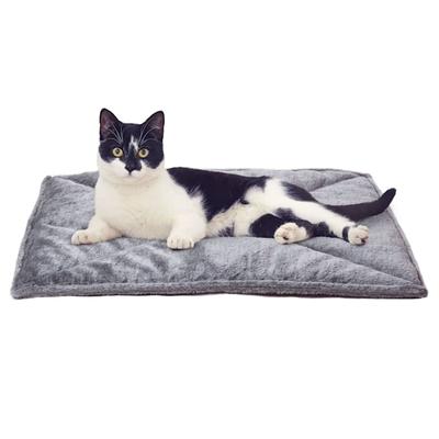 FurHaven Gray ThermaNAP Faux Fur Self-Warming Pet Bed Mat, 22" L X 17" W X 0.25" H