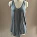 Lululemon Athletica Tops | Lululemon Tie Front B Neck Gray Tank Top Sz 4 | Color: Gray | Size: 4