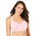 Plus Size Women's Underwire Microfiber T-Shirt Bra by Comfort Choice in Shell Pink (Size 40 C)