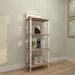 Mistana™ Brett Shelving Unit Wood/Wire/Metal in Brown | 71 H x 25 W x 14 D in | Wayfair 39D6BDD7B1D74BE4AEBBA4DD47514837