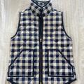 J. Crew Jackets & Coats | J. Crew Gingham Vest | Color: Blue/White | Size: S