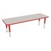 Sprogs Preschool Adjustable Height Rectangular Activity Table w/ Casters Laminate/Metal | 23 H in | Wayfair SPG-CRK2472CSTR-GRD