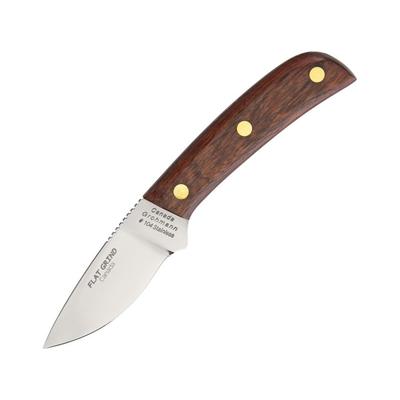 Grohmann Mini Skinner Fixed Blade Knife 2.75in Brown Wood Handle R104SF
