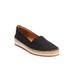 Extra Wide Width Women's The Spencer Slip On Flat by Comfortview in Black (Size 9 1/2 WW)