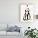 Rosdorf Park Vintage Costume Sketch I by Jennifer Paxton Parker - Wrapped Canvas Painting Print Canvas in Black | 32 H x 24 W x 2 D in | Wayfair