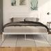 Lark Manor™ Armony Platform Bed Metal in Gray/White | 46 H x 78 W x 82.5 D in | Wayfair 46325E78231F450685C0664ACE7D3A57