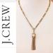 J. Crew Jewelry | J. Crew Vintage Jeweled Tassel Necklace | Color: Gold | Size: Os