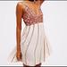 Free People Dresses | Free People Glitter Girl Slip Dress | Color: Cream | Size: M