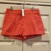 J. Crew Shorts | Jcrew Orange Shorts Size 4 Nwt | Color: Orange | Size: 4