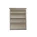 Lark Manor™ Breithaup 36" W Solid Wood Standard Bookcase Wood in White/Black | 48 H x 36 W x 13 D in | Wayfair E70347FCE5D64D8AAE43FB5E74D05EEC