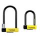 Kryptonite New York Fahgettaboudit Mini Fahrradschloss, Gelb, Small & New York Lock Standard (10x20cm) Fahrradschloss, Yellow, 10 x 20 cm