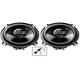 Renault Clio Speaker upgrade Front Door Pioneer car speakers 5.25" 13cm 250W 250W