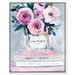 Rosdorf Park Floral & Botanical Dream Florale Florals - Painting Print on Canvas in Gray/Pink | 30 H x 20 W x 1.5 D in | Wayfair