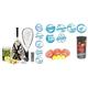 Speedminton® S900 Set – Original Speed Badminton/Crossminton Profi Set mit Carbon Schlägern inkl. 5 Speeder® & Fun Speeder® - 3er Pack Speed Badminton/Crossminton Einsteiger- und Kinderball