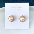 Kate Spade Jewelry | Kate Spade Earrings Gold Pearl Earrings | Color: White | Size: Os