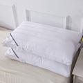 ANALIN 2 pack pillows for sleeping,400TC cotton cover 5cm Ultra soft,Just Like Down and Mulberry silk Filling