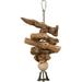 Natural Grape Cluster Bird Toy, 11.5 IN, Brown