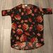 Lularoe Tops | 2 For $15/Lularoe Floral Irma Tunic | Color: Black | Size: Xxs