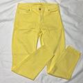 Michael Kors Jeans | Michael Kors Izzy Skinny In Yellow. Like New. Size 4. | Color: Yellow | Size: 4