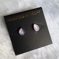 Rebecca Minkoff Jewelry | New Rebecca Minkoff Purple Teardrop Stud Earrings | Color: Purple | Size: Os