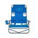 Ostrich Reclining Beach Chair Metal in Blue | Wayfair OYB-1003B