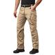 Outdoor Trousers for Men Hiking Cargo Trouser Mens Breathable Tactical Trousers Men Elasticated Waist Work Trousers for Man Running Multi Pockets Khaki L